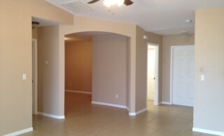 Interior drywall painted