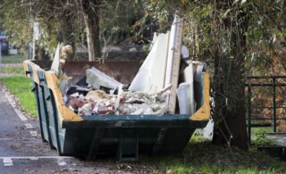 Disposing home improvement rubble and debris