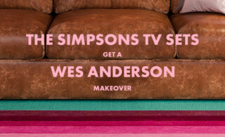 The Simpsons TV Sets Get a Wes Anderson Inspired Makeover